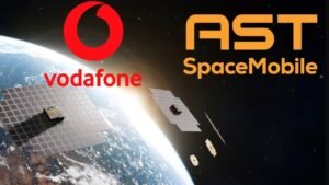 the image is about the vodafones ast spacemobile