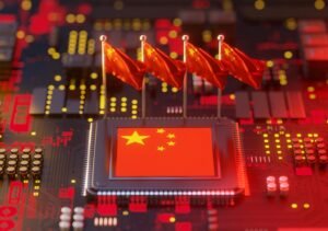 china flag in chip