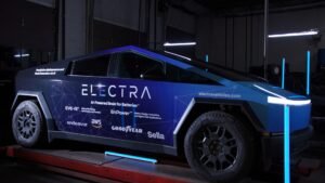 the image is about electra ev car