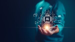 visual image of ai on hand
