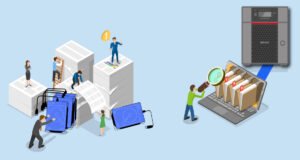 vector image representing hard drive work