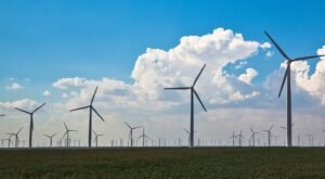 wind mill and cloud