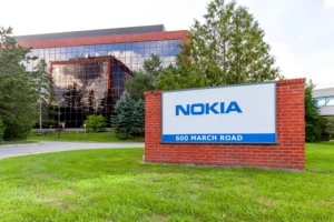 image about nokia logo on the wall