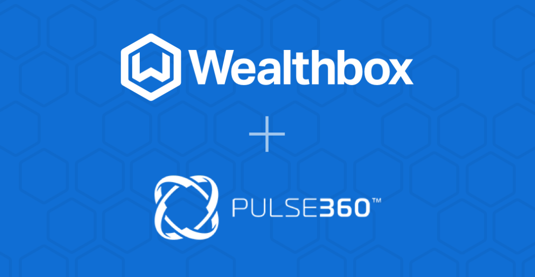 logo of pulse360 and wealthbox