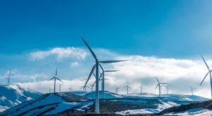 wind turbine in the ice
