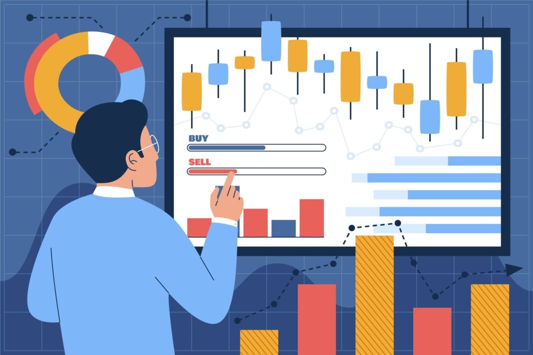 image about Hand drawn stock market concept