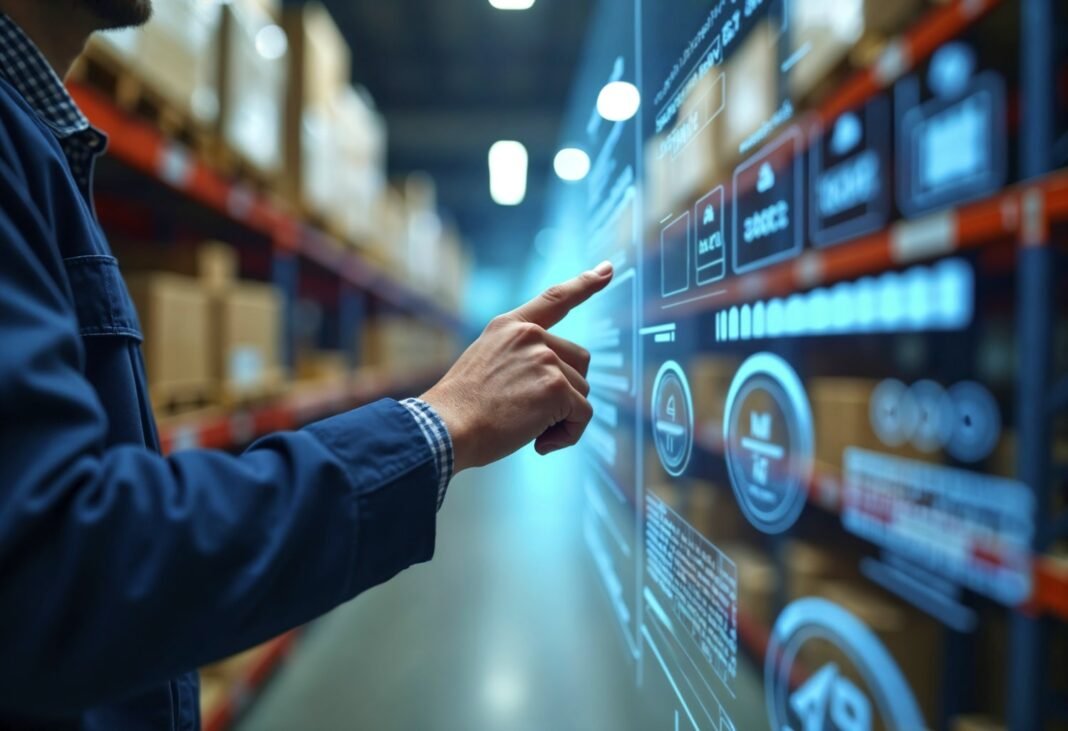 image shows a human touch digital screen