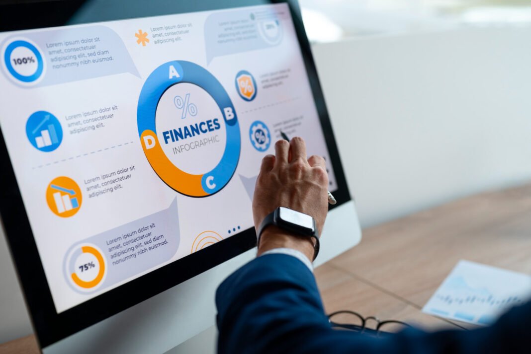 image by Person in the office analyzing and checking finance graphs