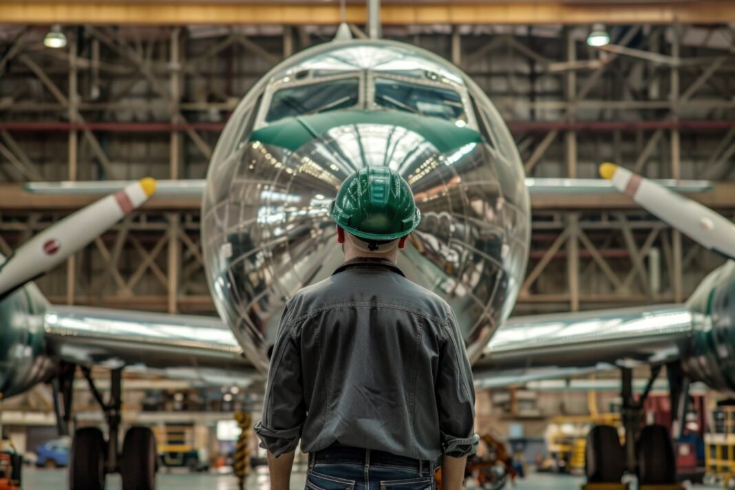 image about engineer at work aviation