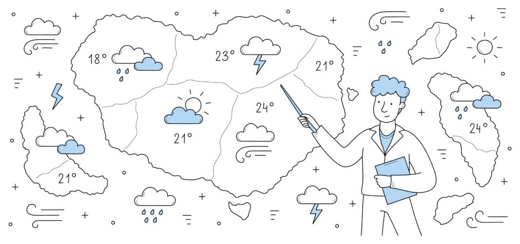 image about Meteorological report weather forecast concept